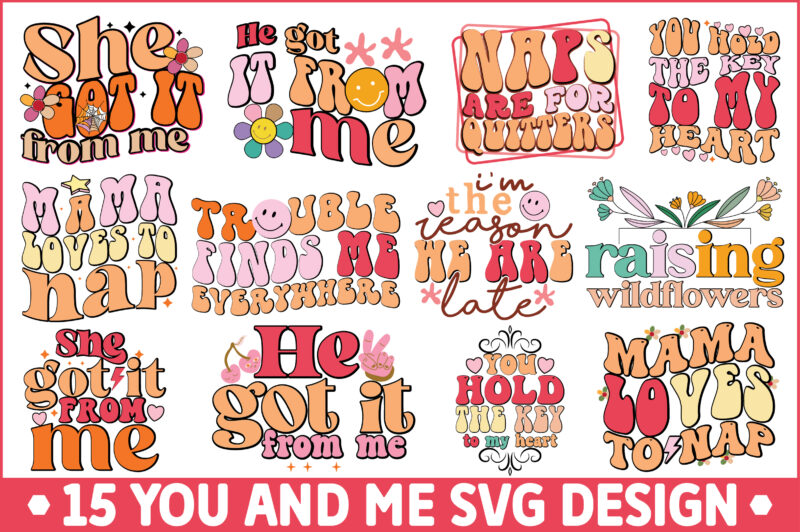 You and Me Svg Design Bundle
