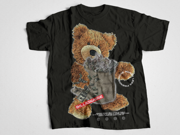 Money in the bag , bear money bag urban streetwear t-shirt design bundle, urban streetstyle, pop culture, urban clothing, t-shirt print design, shirt design, retro design