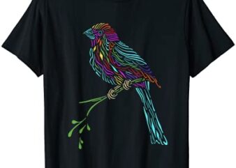 bird graphic drawing cute bird lover t shirt men