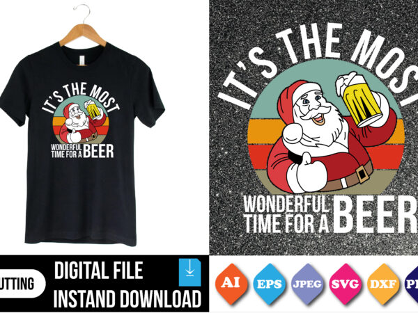 It’s the most wonderful time for a beer t-shirt print template