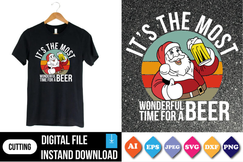 It’s the most wonderful time for a beer t-shirt print template