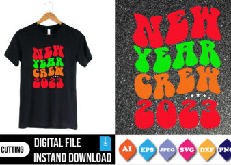 new year 2023 shirt print template T shirt vector artwork
