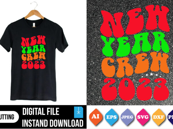 New year 2023 shirt print template T shirt vector artwork