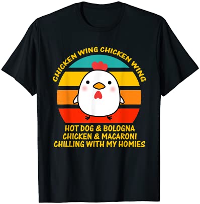 chicken wing chicken wing hot dog and bologna kids toddlers t shirt men ...