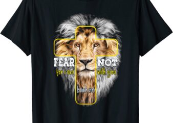 christian religious bible verse sayings lion fear scripture t shirt menoi1hs71j6s_49