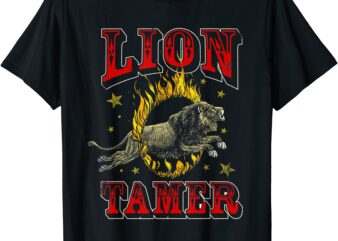 circus staff lion tamer vintage carnival costume theme party t shirt men