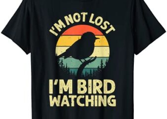 cool bird watching design for men women bird watcher birder t shirt men