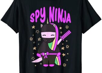 cool spy gaming ninjas game unicorn ninja boys girls kids t shirt men