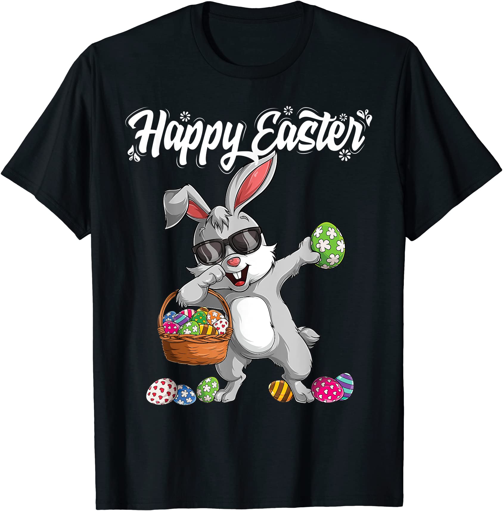 dabbing rabbit easter day eggs dab boys girls kid gift bunny t shirt ...