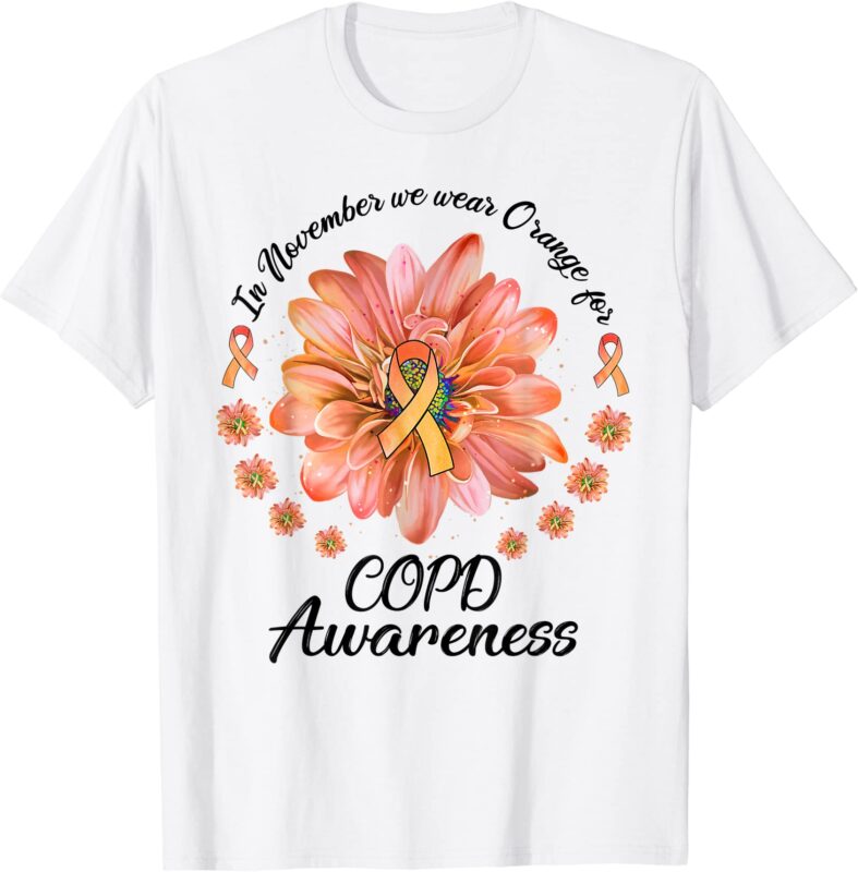 20 COPD Awareness PNG Tshirt Designs Bundle For Commercial Use Part 2