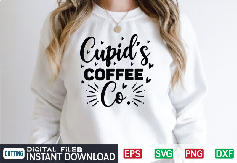 Cupid's Coffee Co.svg, valentines day svg, valentine svg, valentines ...
