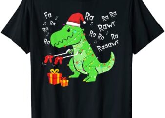 dinosaur fa ra ra ra rawr t rex funny christmas xmas t shirt men