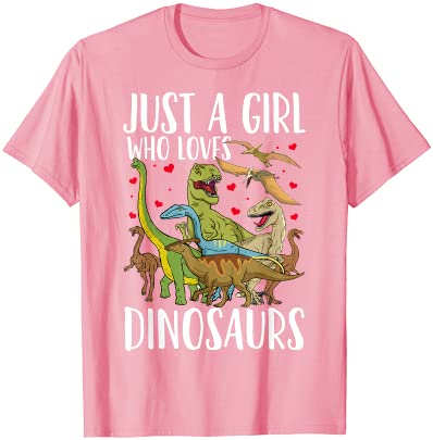 Dinosaur just a girl who loves dinosaurs brachiosaurus t shirt men