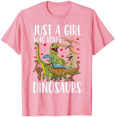 Dinosaur just a girl who loves dinosaurs brachiosaurus t shirt men