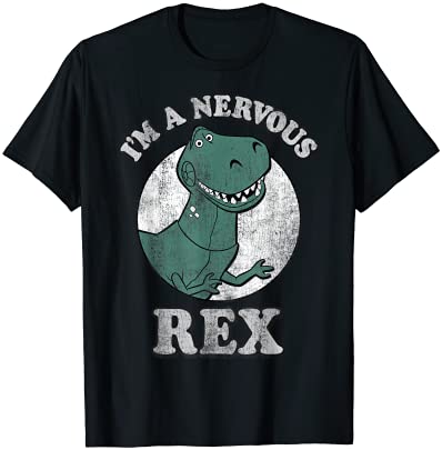 Disney pixar toy story i39m a nervous rex dinosaur t shirt men