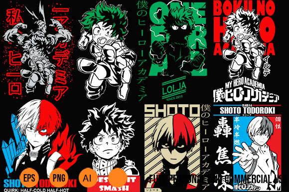 MY HERO ACADEMIA Fanart 19 PNG Transparent For Shirt