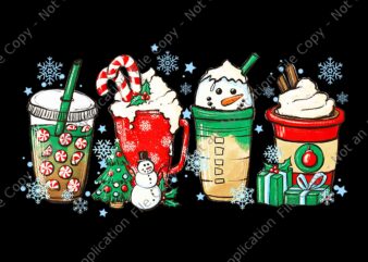 Christmas Coffee Png, Winter Cozy Coffee Lovers Png, Coffee Snowfake Png, Snow Coffee Christmas Png
