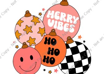 Retro Groovy Merry Vibes Christmas Cute Santa Claus Xmas Svg, Merry Vibes Ho Ho Ho Svg, Merry Christmas Svg, Santa Claus Svg