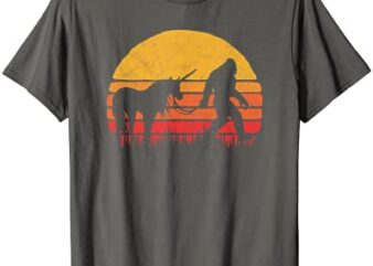 funny bigfoot sasquatch amp unicorn legends t shirt men