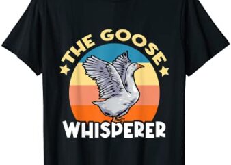 funny goose designs silly canadian whisperer farm bird t shirt men