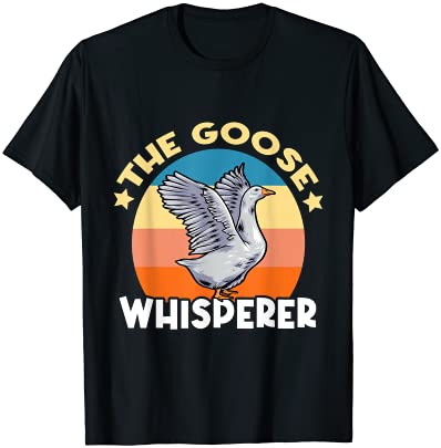 Funny goose designs silly canadian whisperer farm bird t shirt men