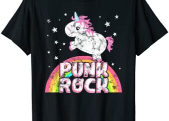 funny ironic cool unicorn punk rock music tee festival shirt men