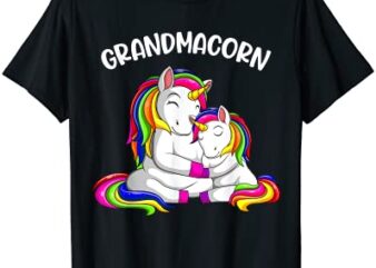 grandmacorn unicorn grandma mothers day women t shirt men