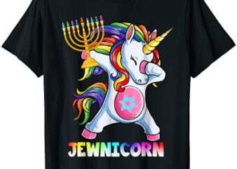 hanukkah dabbing unicorn jewnicorn chanukah jewish xmas t shirt men
