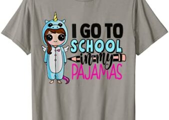 homeschool life i go to school in my unicorn pajamas t shirt men