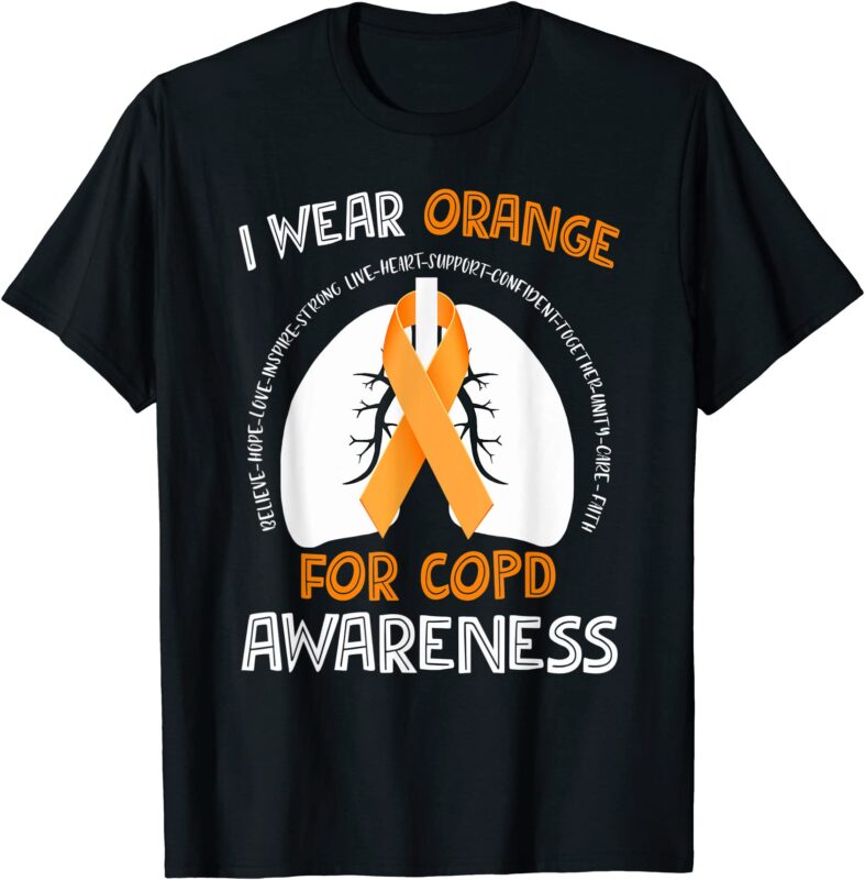 20 COPD Awareness PNG Tshirt Designs Bundle For Commercial Use Part 3