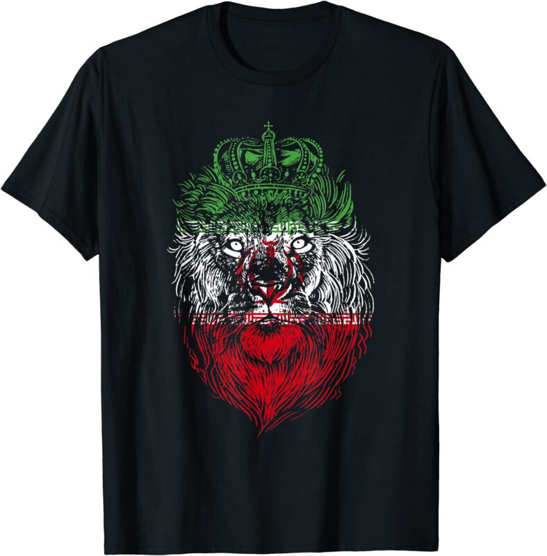 iran lion iranian persian persia t shirt men