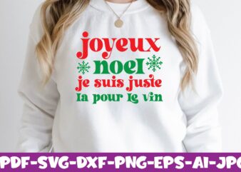 joyeux noel je suis juste la pour le vin vector clipart