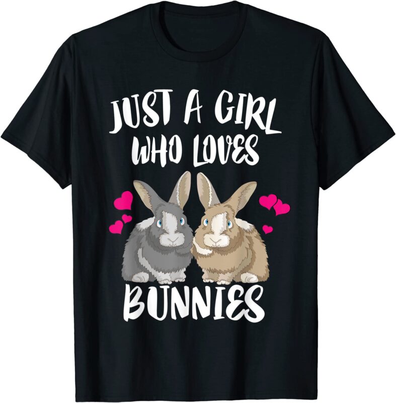 just a girl who loves bunnies rabbit t shirt men