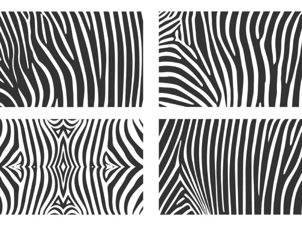 Zebra pattern print t shirt graphic design