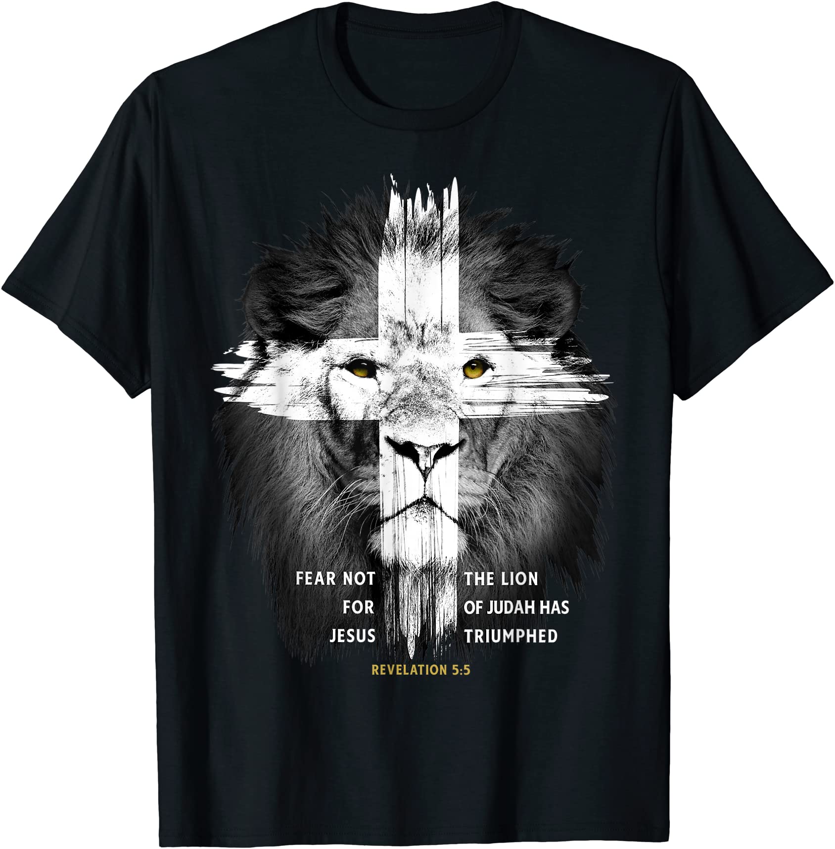 lion cross jesus christian lord god believer t shirt men - Buy t-shirt ...