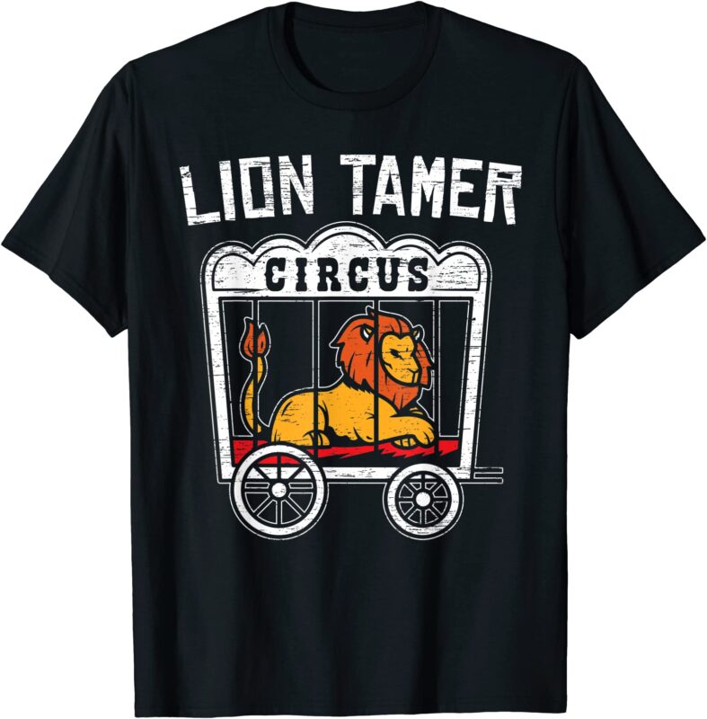 lion tamer circus event security carnival show t shirt men
