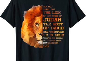 lion tribe of judah hebrew christ israelite revelations 55 t shirt men