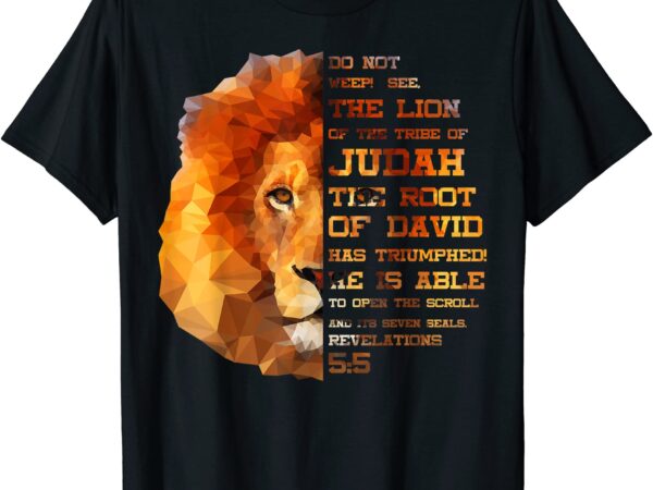 lion tribe of judah hebrew christ israelite revelations 55 t shirt men ...