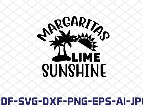 Margaritas lime sunshine t shirt designs for sale