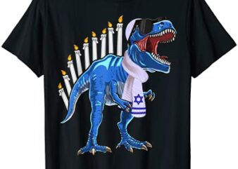 menorasaurus rex shirt t rex dinosaur hanukkah gift for boys t shirt men