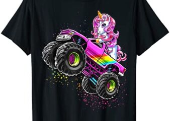 monster truck unicorn birthday party monster truck girl gift t shirt men