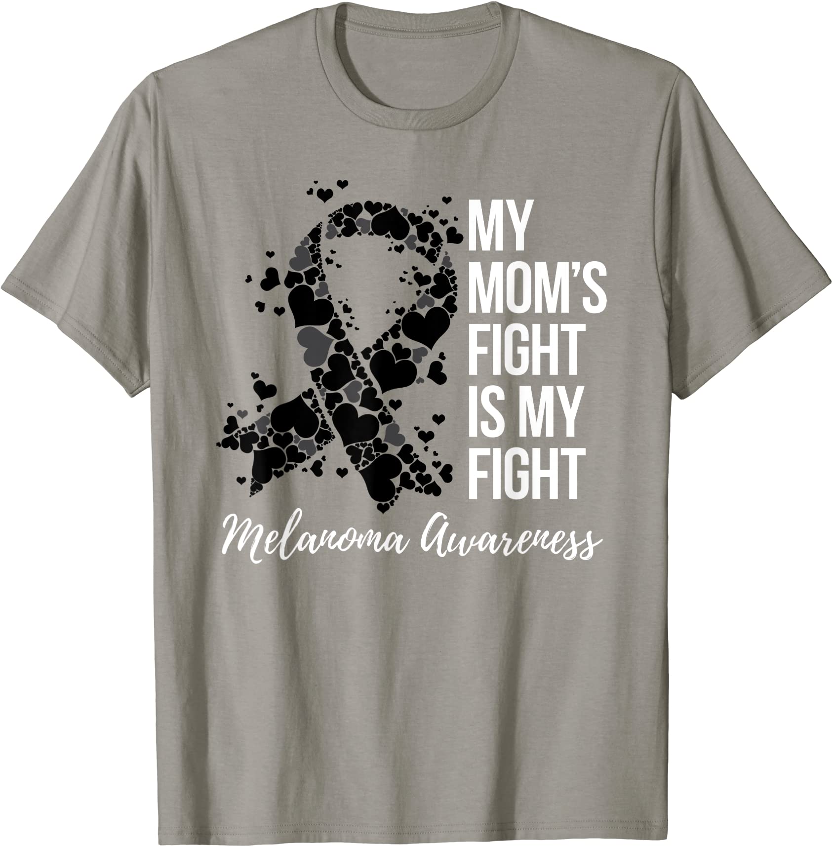 my moms fight is my fight melanoma skin cancer awareness t shirt men ...