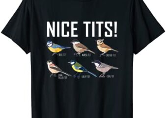 nice tits bird watcher t shirt men