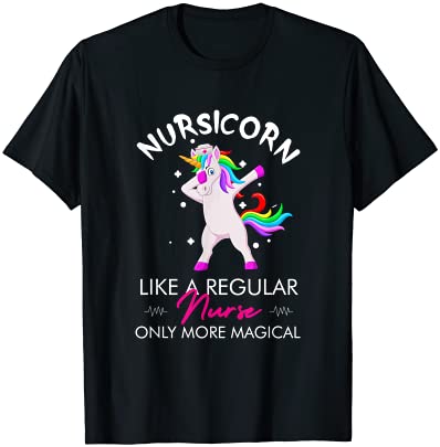 Nursicorn regular more magical unicorn nurse funny nurses t shirt men