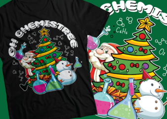 oh chemistree t-shirt design chemistry t-shirt design ,t-shirts for christmas