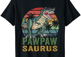 pawpawsaurus t rex dinosaur pawpaw saurus family t shirt men
