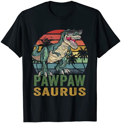 Pawpawsaurus t rex dinosaur pawpaw saurus family t shirt men