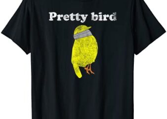 pretty bird cute dumb funny t shirt men