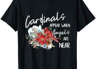 red cardinal bird and pink flowering dogwood blossoms t shirt men