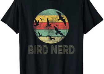 retro vintage birding bird watching funny bird watcher gift t shirt men